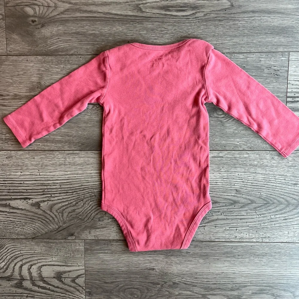Carter’s Toddler Girl Long Sleeve Onesie Bodysuit “Love” Pink 18 Months